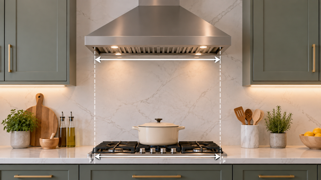 Does a Range Hood Have to Be the Same Width as the Cooktop